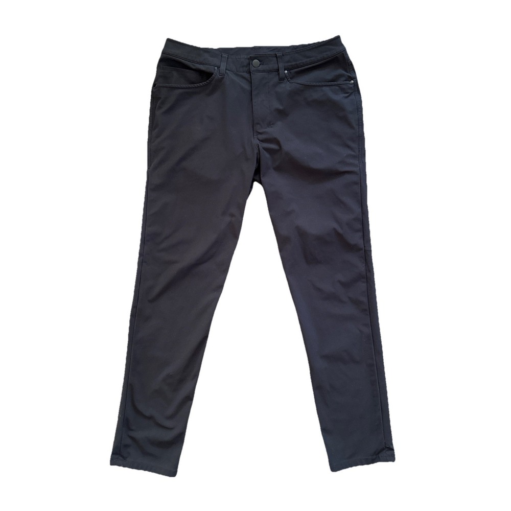 Lululemon ABC Slim Fit 5 Pocket Pants Men 32x29 Black Performance Golf Office